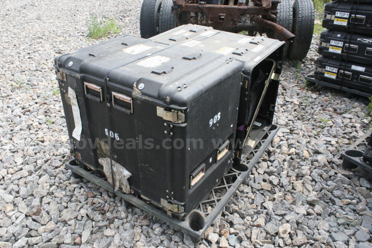 Lot of 2 US Military Pelican / Hardigg Style Cases