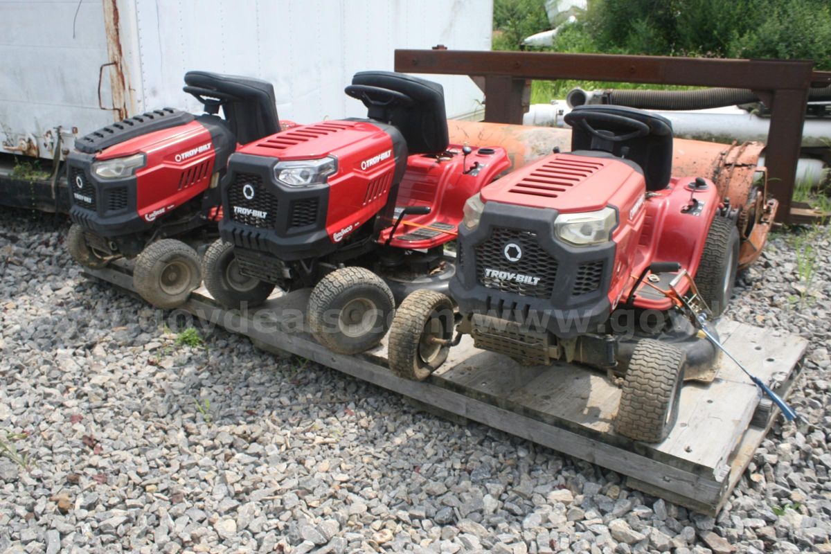 Lot of 3 Troy-Bilt Mowers - Pony, Bronco, Horse