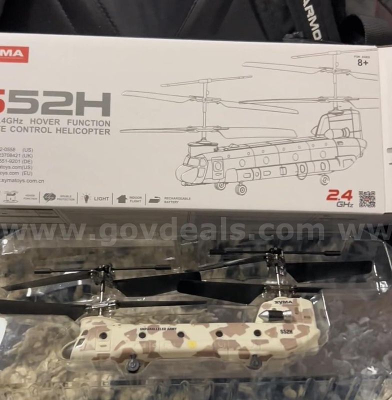 FREE SHIPPING - New factory Sealed RC Military Remote Control Helicopter