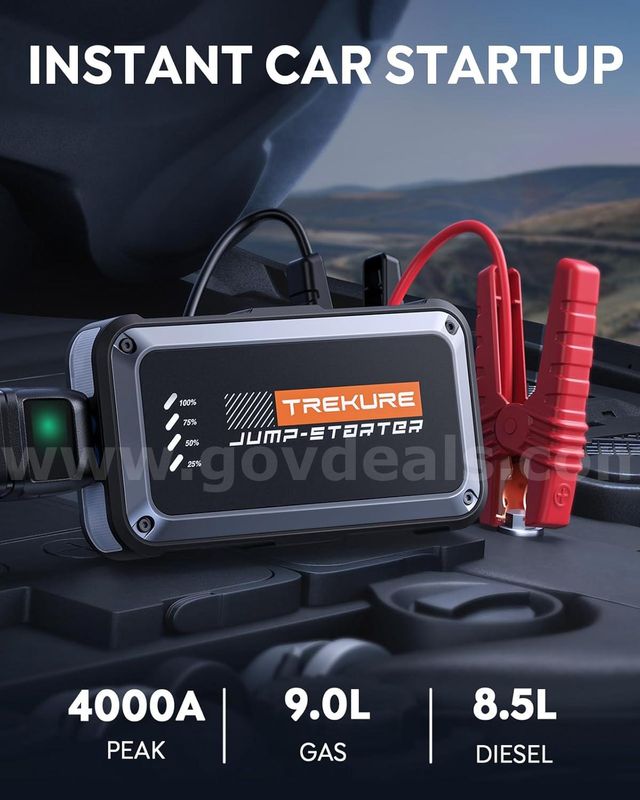 Free Shipping - Brand New Portable Car Battery Jump Starter 3500A 16800mAh Jump Box