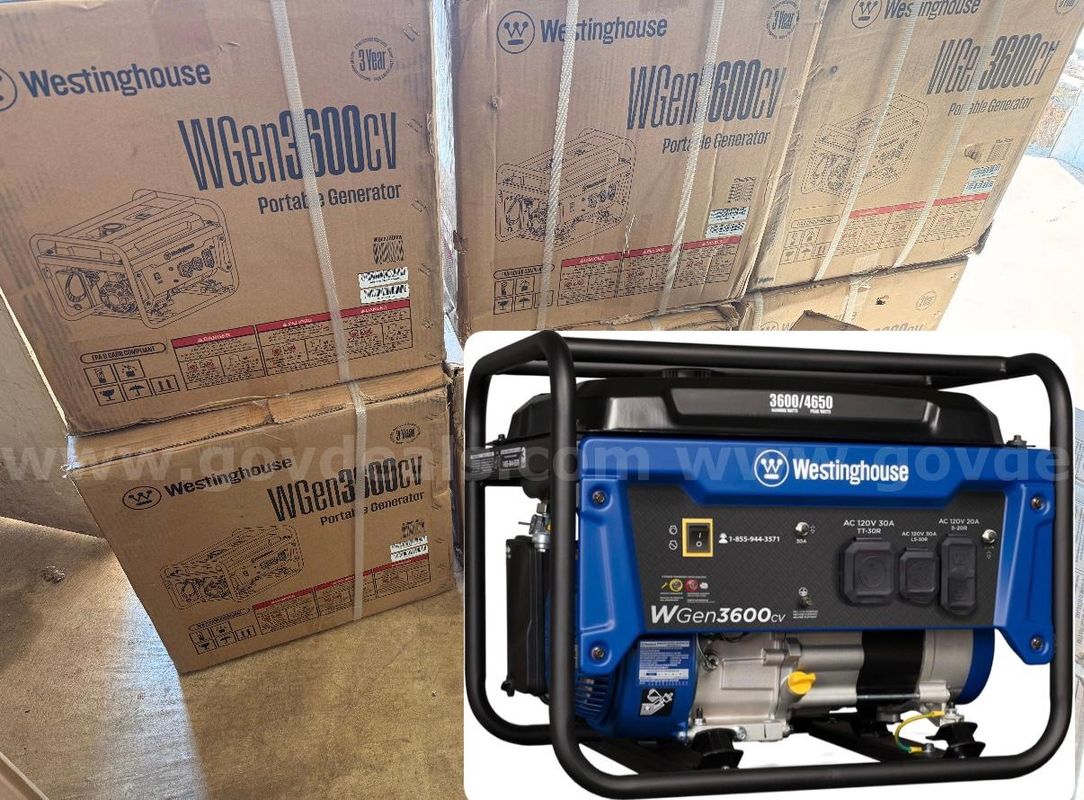 FREE SHIPPING – NEW Westinghouse 4650W Gas Portable Generator RV Ready CO Sensor