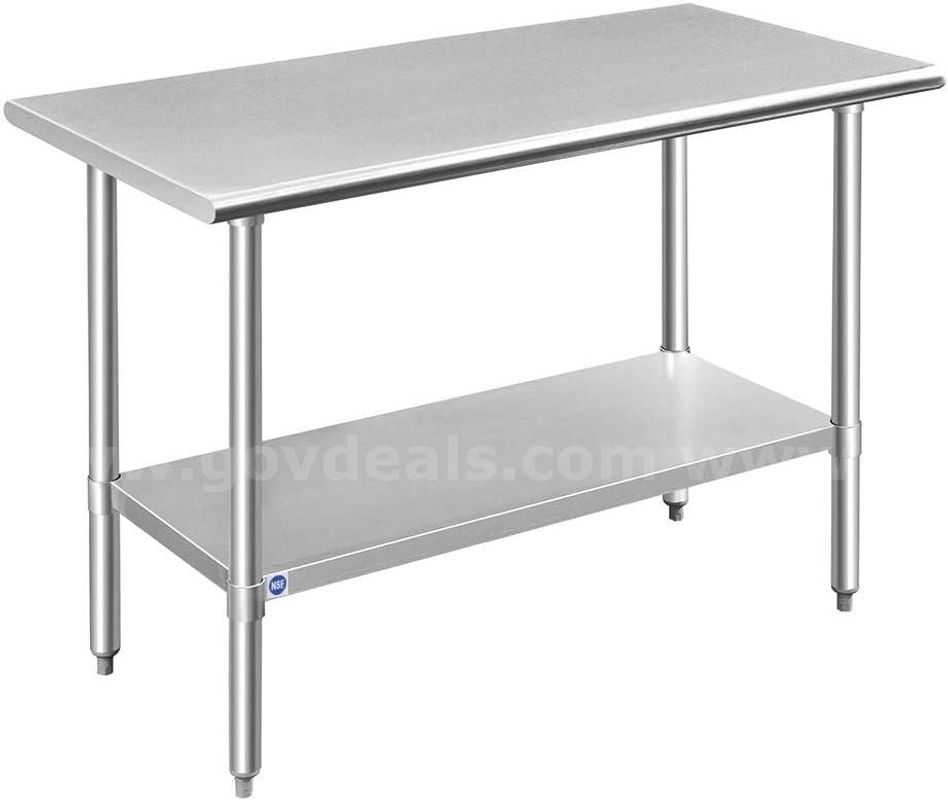 FREE SHIPPING - NEW 24x48 Stainless Steel Prep Table NSF Commercial Kitchen Work Table
