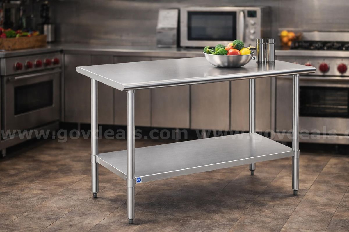 FREE SHIPPING - NEW 24x48 Stainless Steel Prep Table NSF Commercial Kitchen Work Table