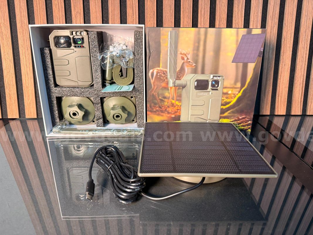 Free Shipping - New 4MP 2K Solar Powered Cellular Trail Camera with Live Streaming & SIM Card