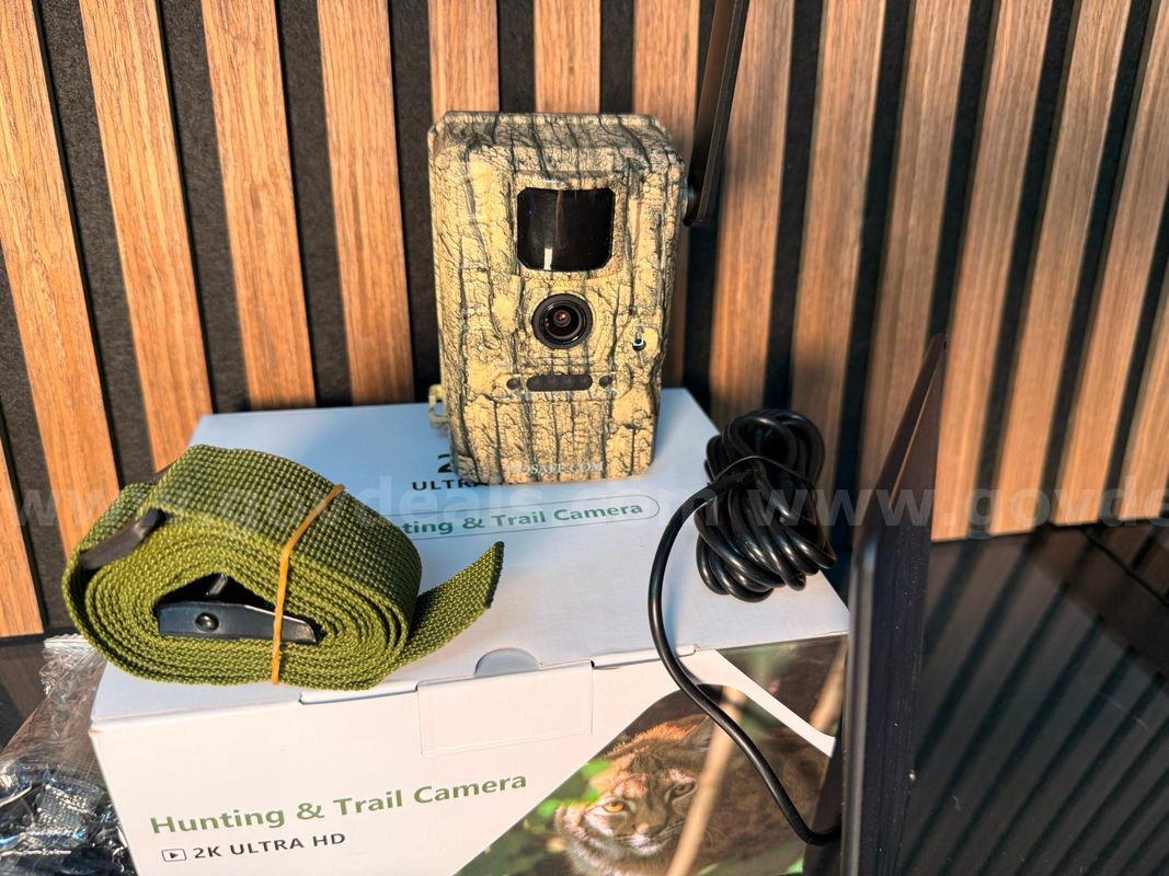 Free Shipping - New 2K Solar Powered Cellular Trail Camera with Live Streaming & SIM Card