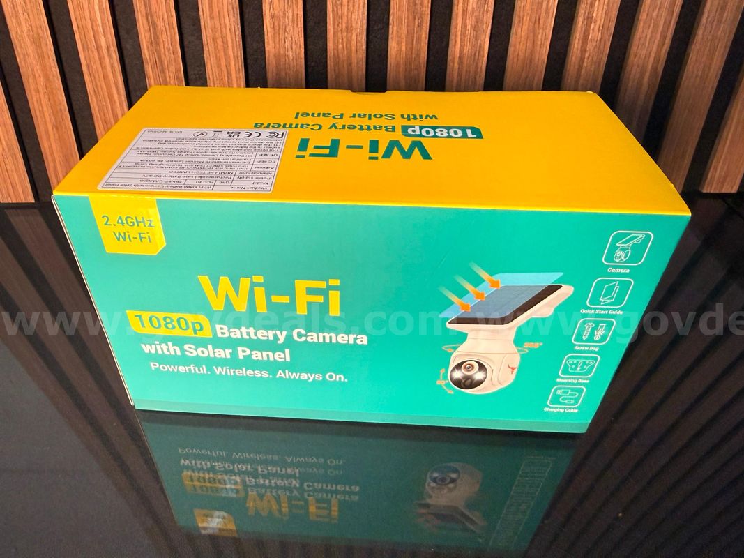 Free Shipping - New 1440P Wireless Solar Security Camera with Auto Tracking & Night Vision