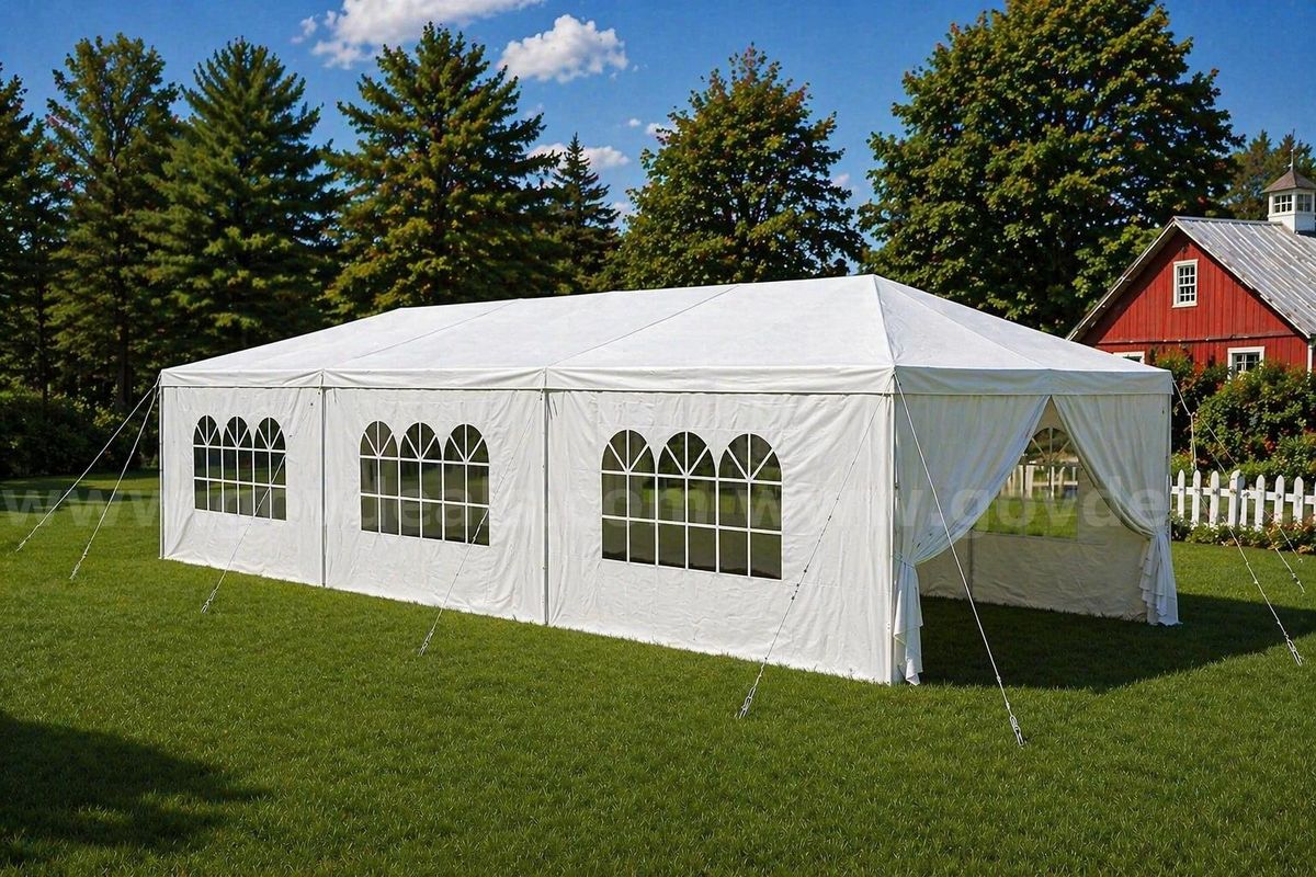 FREE SHIPPING 10x30 FT Heavy Duty Canopy Tent w/ Sidewalls Waterproof Event Shelter