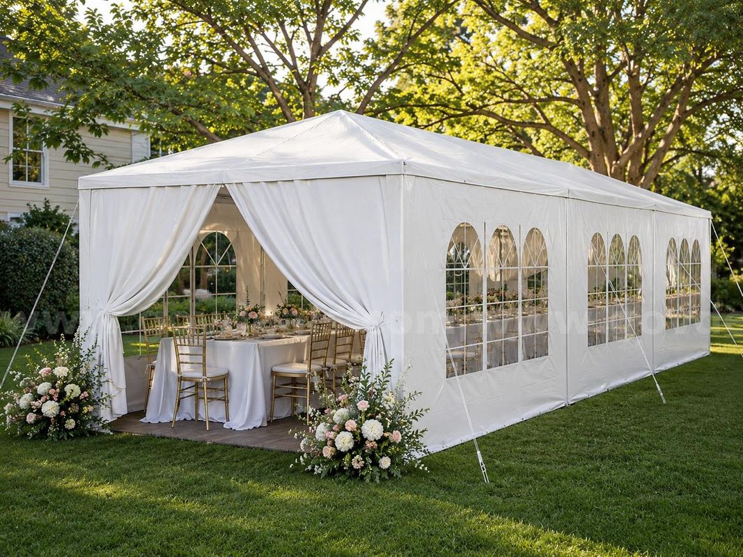 FREE SHIPPING 10x30 FT Heavy Duty Canopy Tent w/ Sidewalls Waterproof Event Shelter
