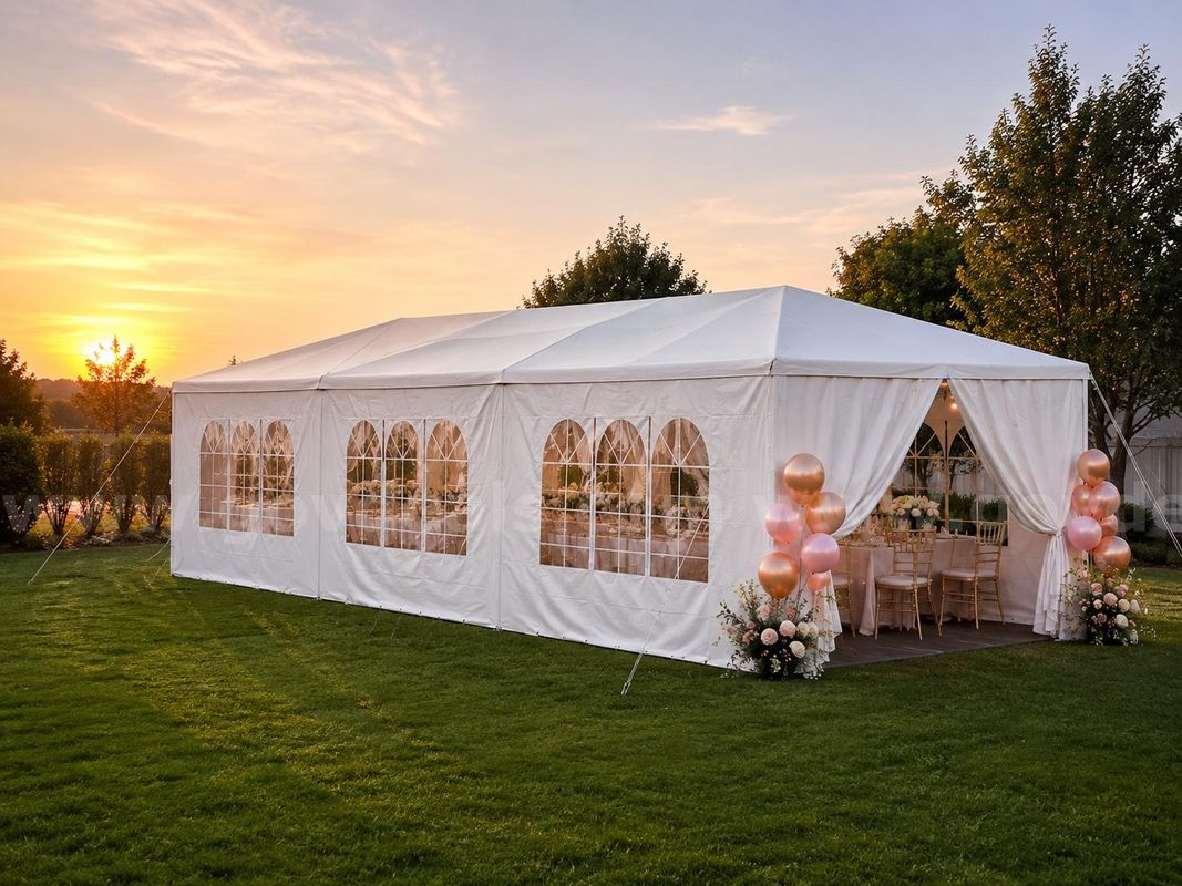 FREE SHIPPING 10x30 FT Heavy Duty Canopy Tent w/ Sidewalls Waterproof Event Shelter