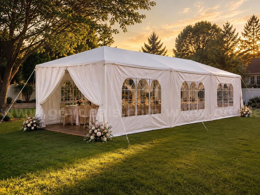 FREE SHIPPING 10x30 FT Heavy Duty Canopy Tent w/ Sidewalls Waterproof Event Shelter