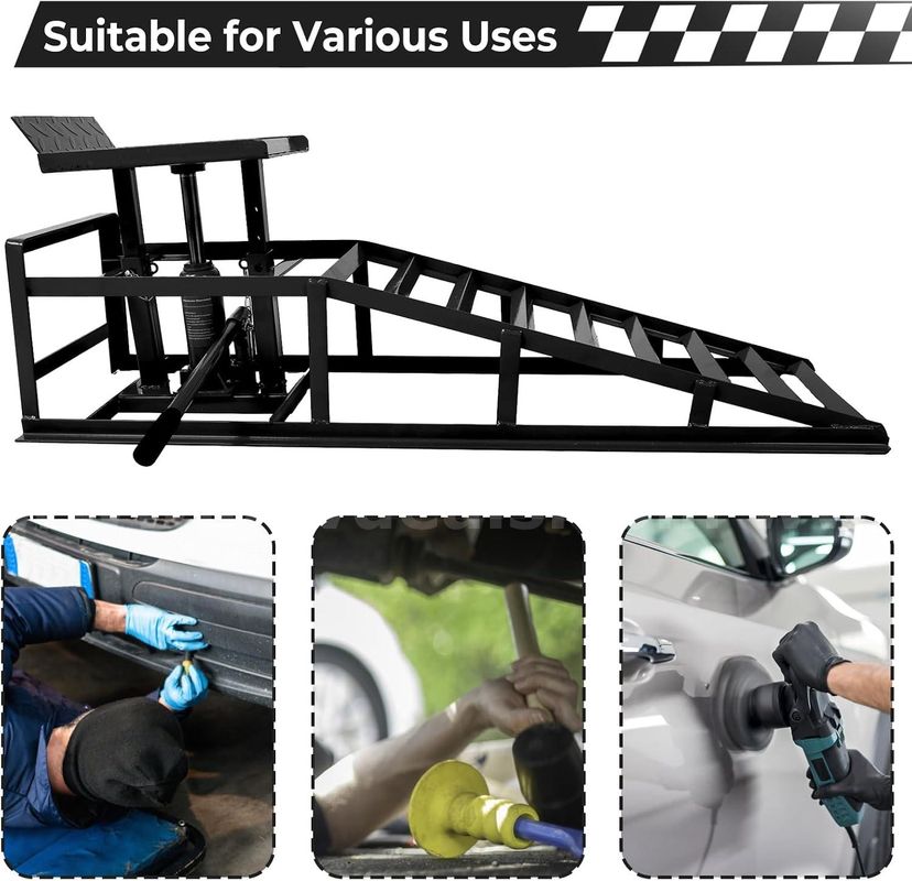 Free Shipping 2PCS 5 Ton Hydraulic Car Ramps 11060lb Heavy Duty Auto Lift NEW