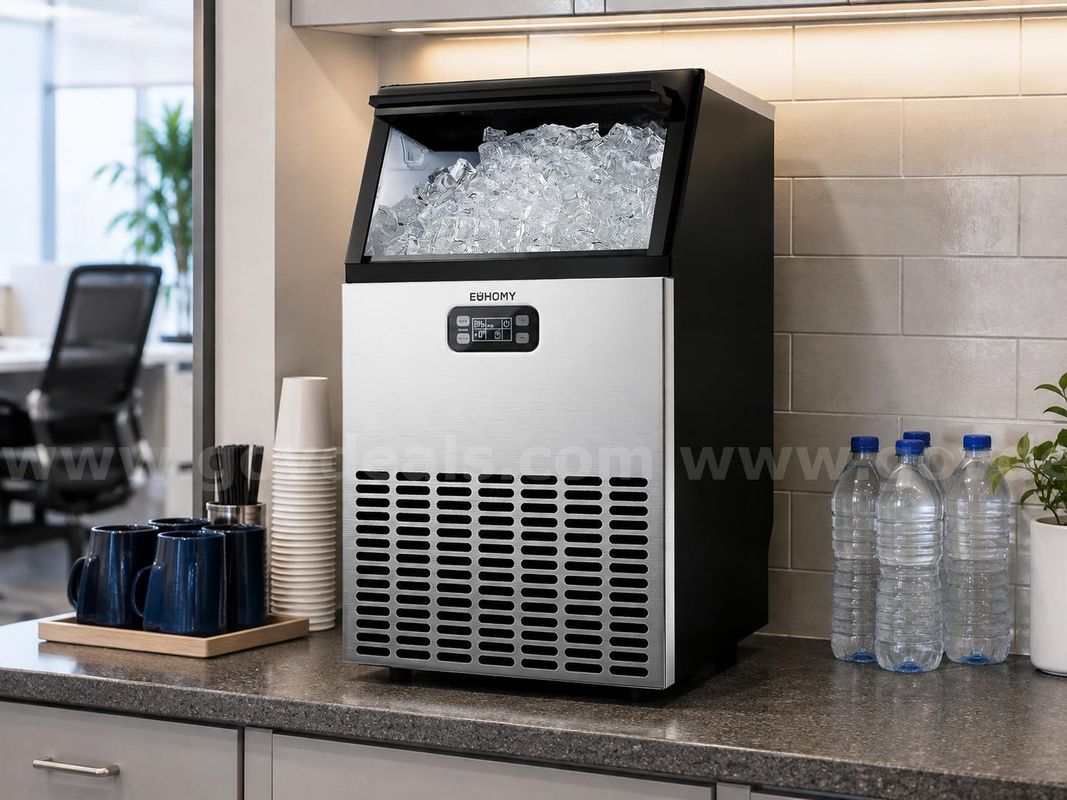 FREE SHIPPING Commercial Ice Maker 100LB/24H Stainless Steel Ice Machine