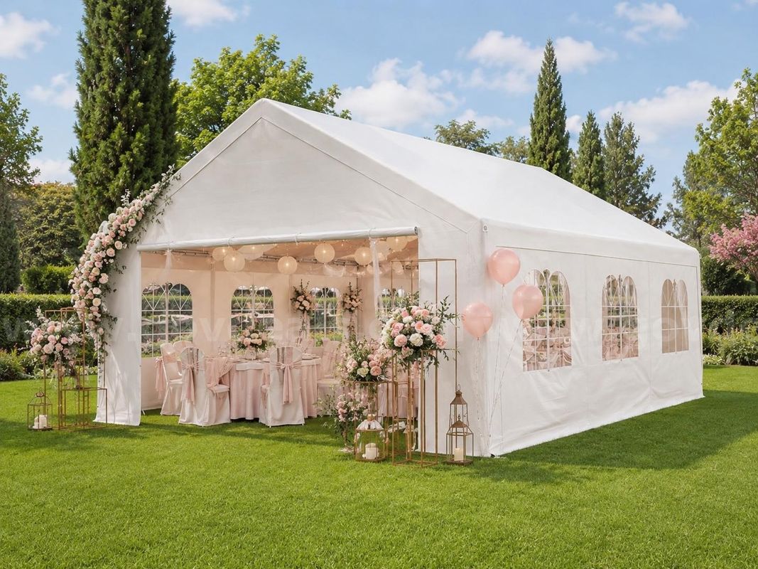 FREE SHIPPING - 20x20 FT Heavy-Duty Canopy Tent / Carport with Removable Sidewalls