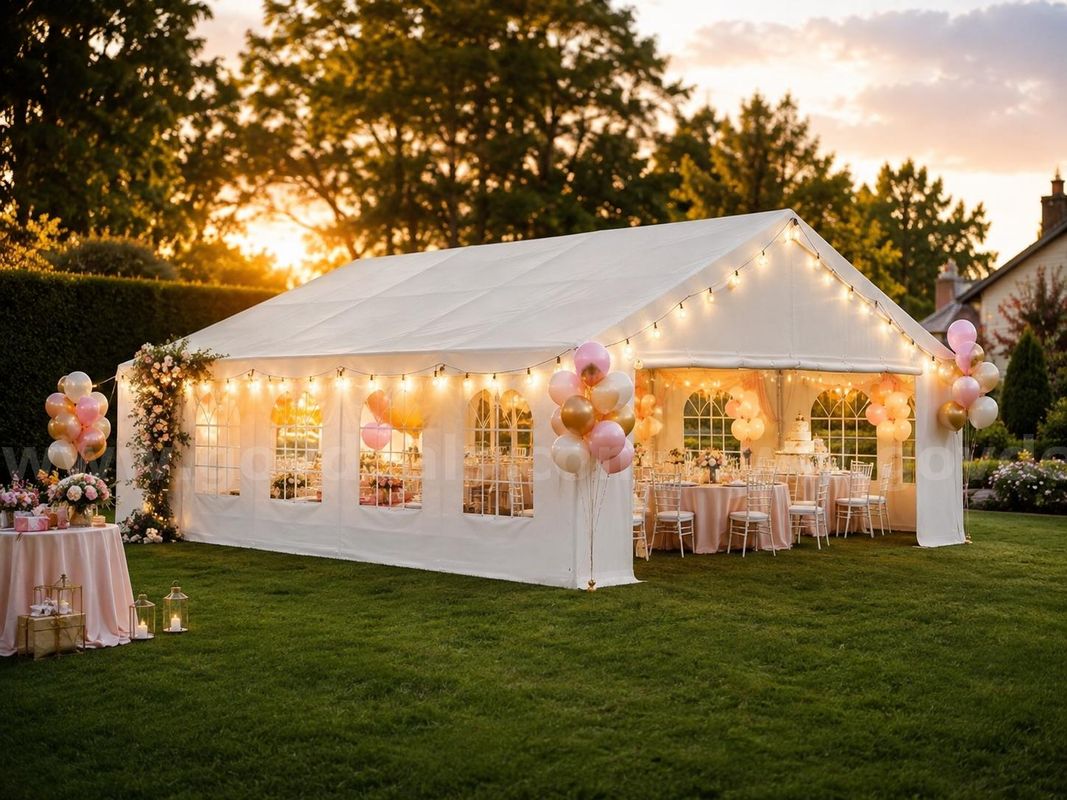 FREE SHIPPING - 20x20 FT Heavy-Duty Canopy Tent / Carport with Removable Sidewalls