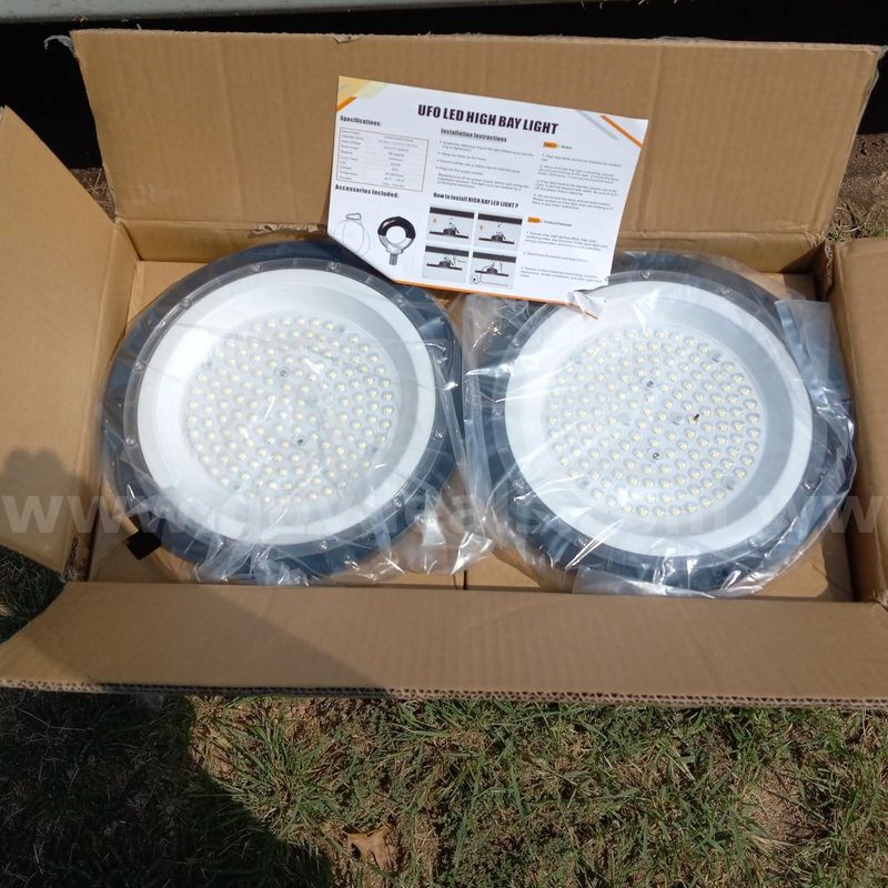 FREE SHIPPING NEW UFO LED High Bay Shop Lights, 10 Pack, 150W, 5000K, 22,500 Lumens, Free Shipping