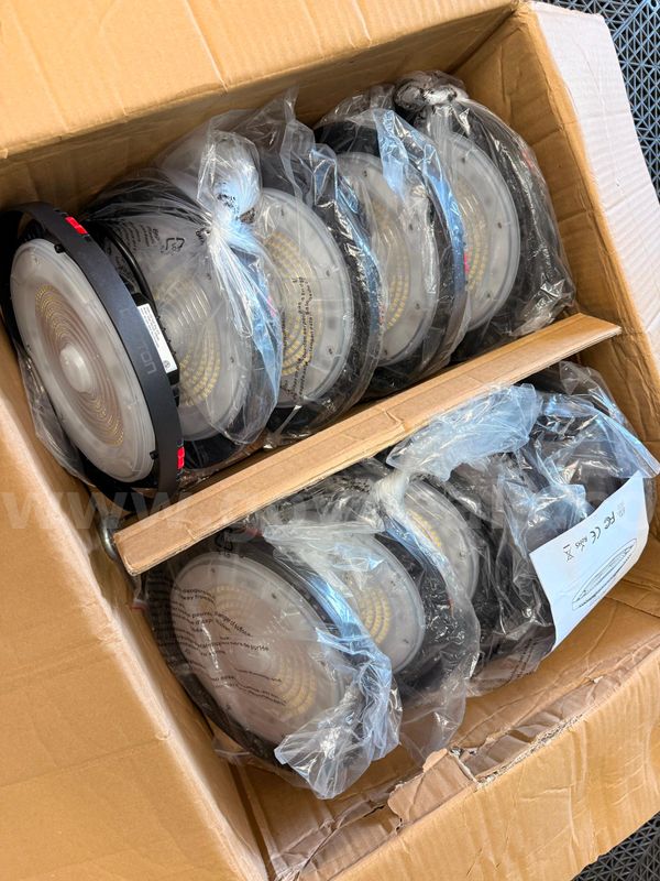 FREE SHIPPING NEW 10 Pack UFO LED High Bay Shop Lights, 150W, 5000K, 22,500 Lumens, Free Shipping