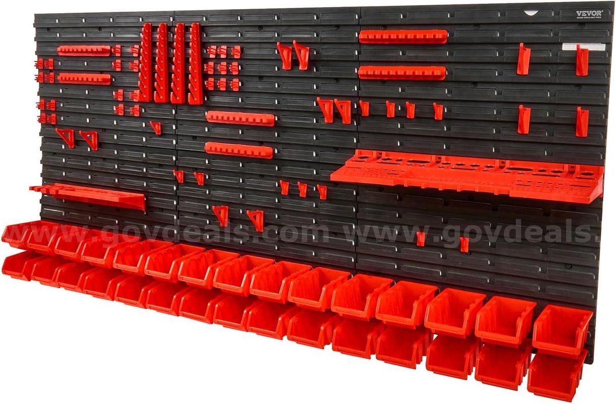 Free Shipping New - 30-Bin Wall Mounted Parts Organizer Rack Garage Storage System