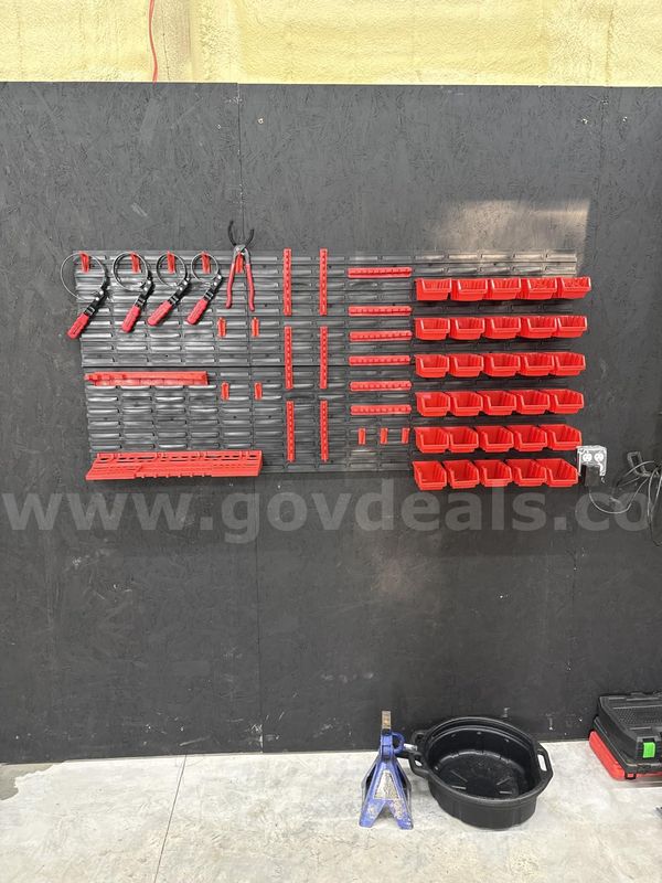Free Shipping New - 30-Bin Wall Mounted Parts Organizer Rack Garage Storage System