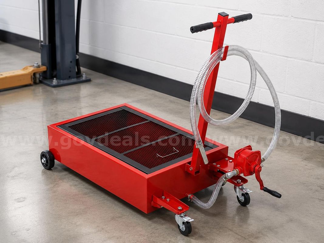 SHIPS FOR FREE Heavy-Duty Automotive Fluid Drain and Transfer Container with Manual Pump