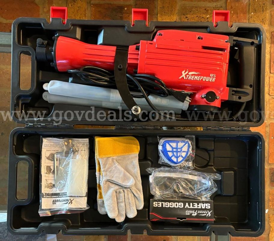 FREE SHIPPING New 2200W Electric Demolition Jack Hammer w/ Flat & Point Chisels