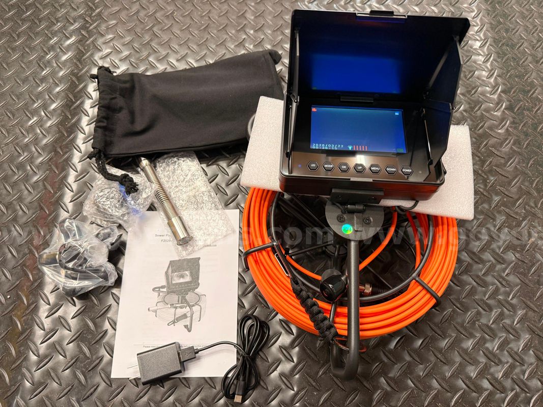 FREE SHIPPING New 100FT Sewer Inspection Camera 4.3in Monitor 1080P DVR Drain Scope
