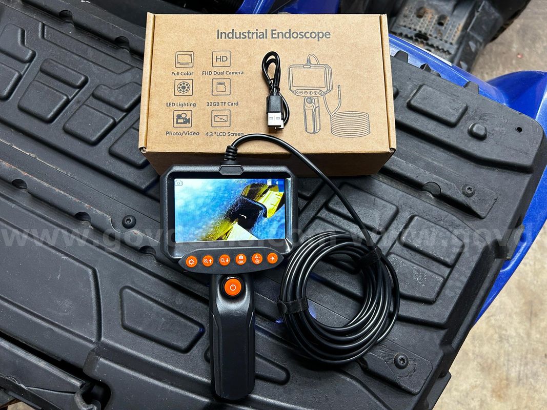 FREE SHIPPING Waterproof Lens Endoscope Camera, 1920P HD Inspection Scope, 4.3" LCD, IP67 Waterproof (1 of 4)