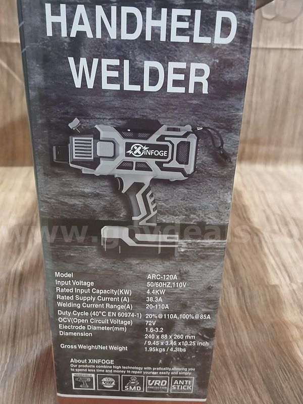 FREE SHIPPING New 110V Handheld ARC Welder LCD IGBT Inverter Kit 3/32–1/8 in Rods
