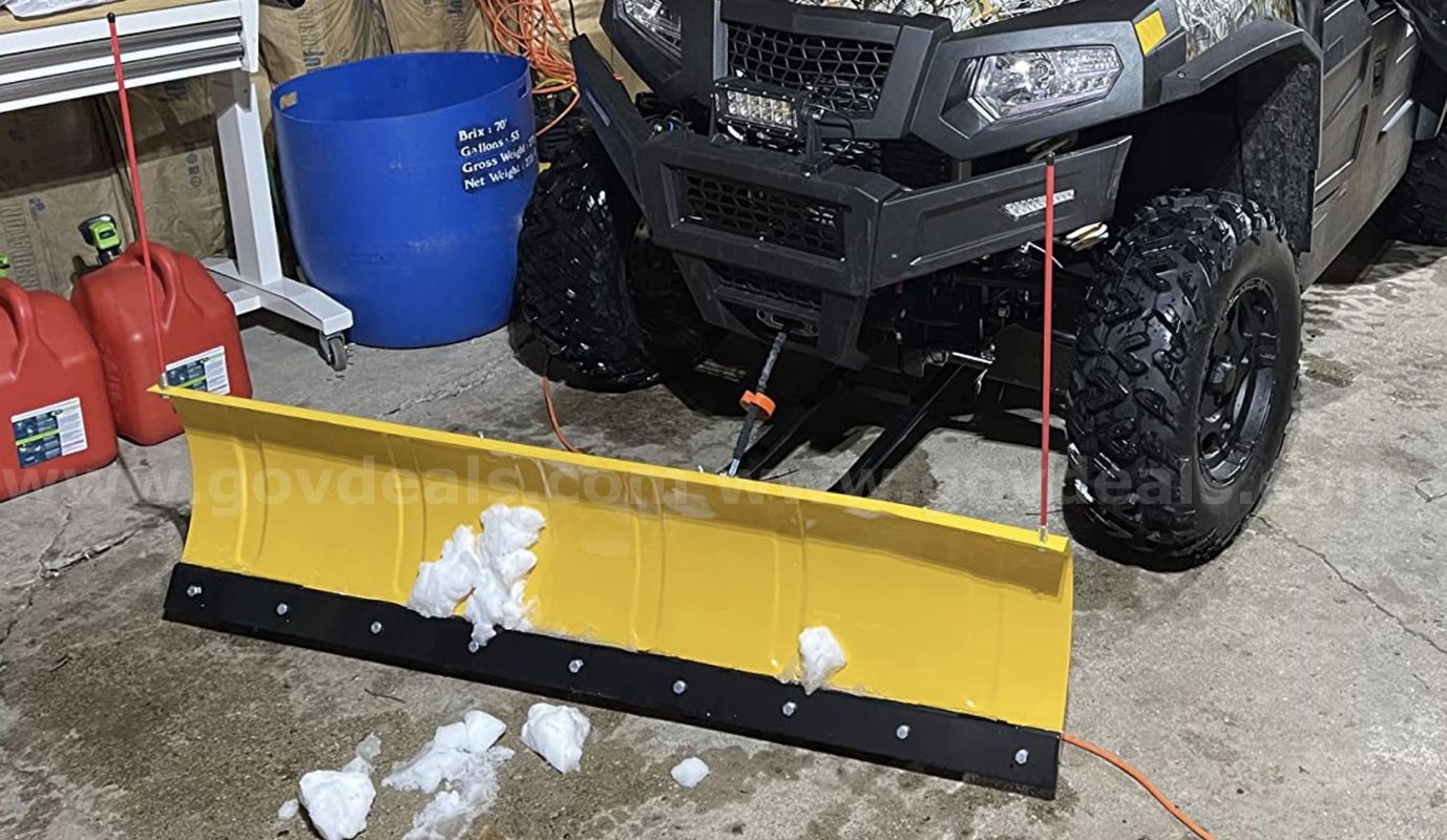 FREE SHIPPING New 60" Universal ATV UTV Snow Plow Kit Steel Blade Push Frame Mount