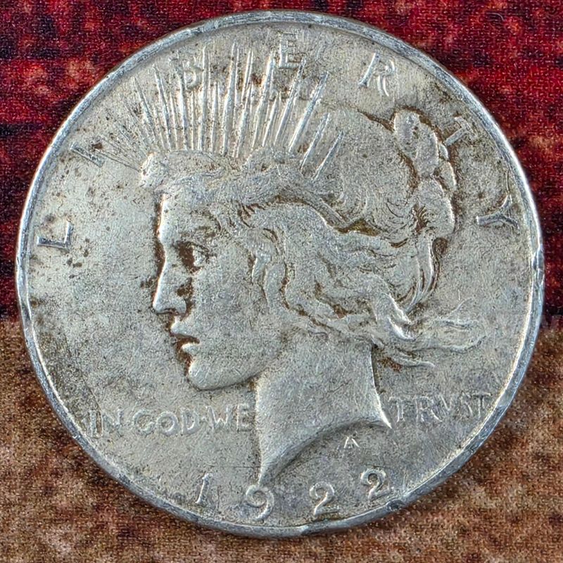 Nice Old Silver Peace Dollar 1922-D
