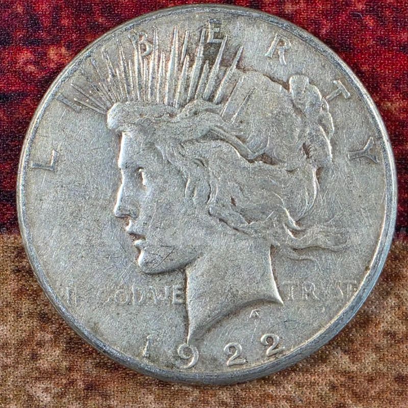 Nice Old Silver Peace Dollar 1922-S