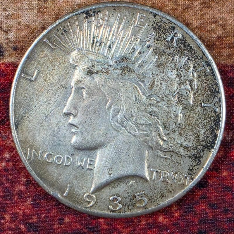 Beautiful Silver Peace Dollar 1935