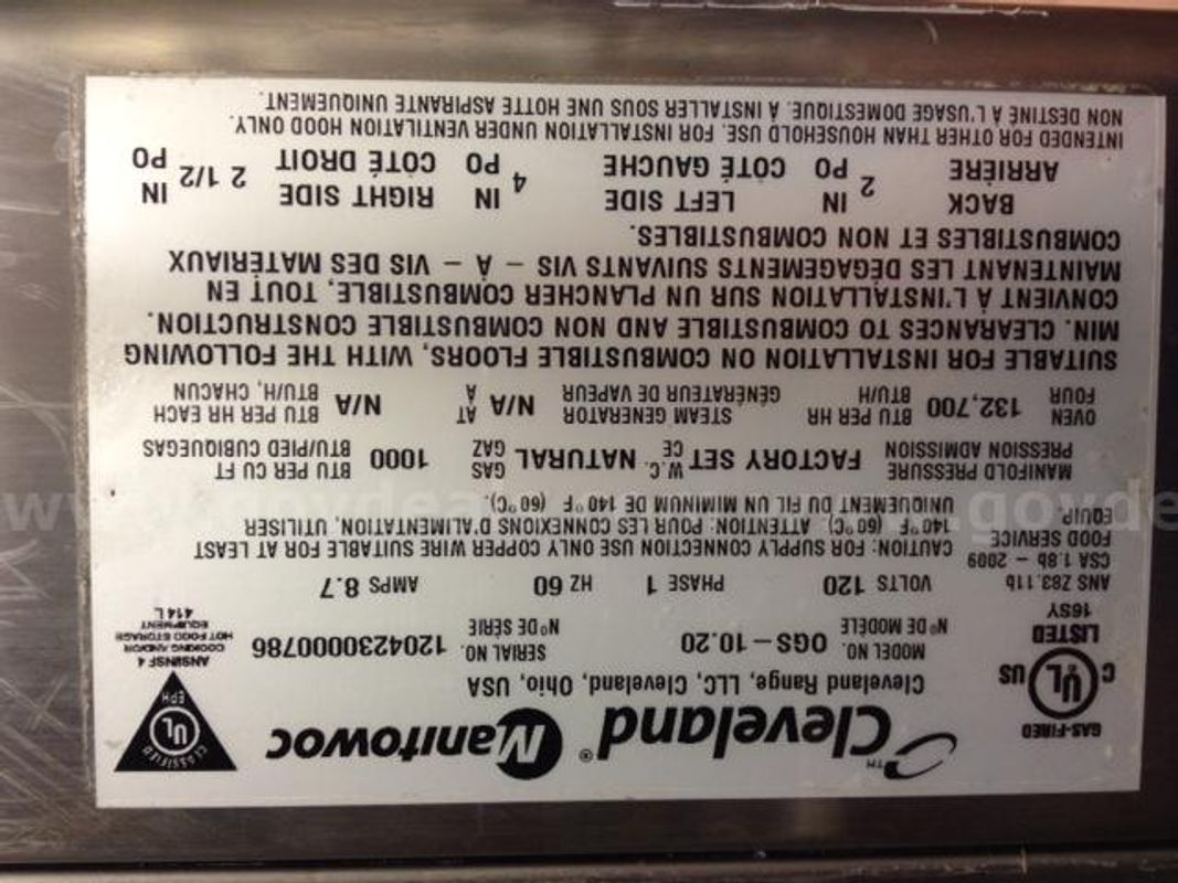 Convotherm OGS 10.20 Gas Oven