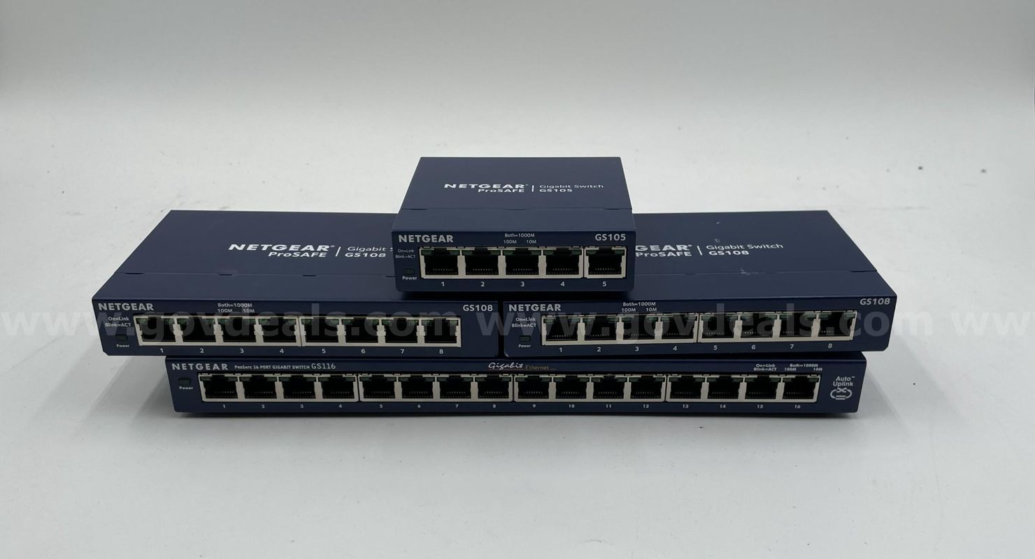 LOT of [4] Assorted NetGear Switches