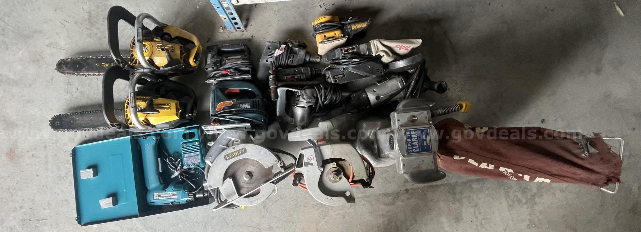 Lot of Assorted Power Tools