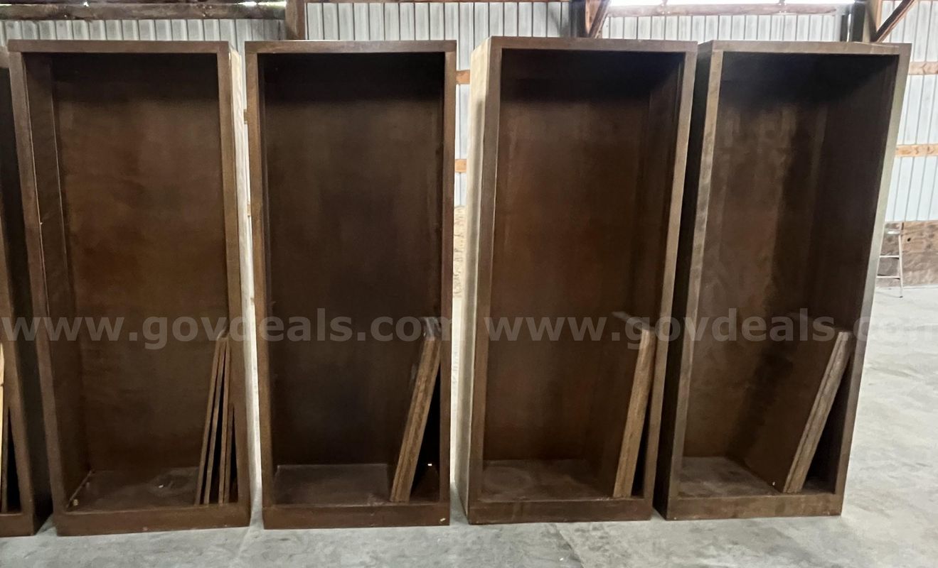 Lot of 4 Wood Bookshelves