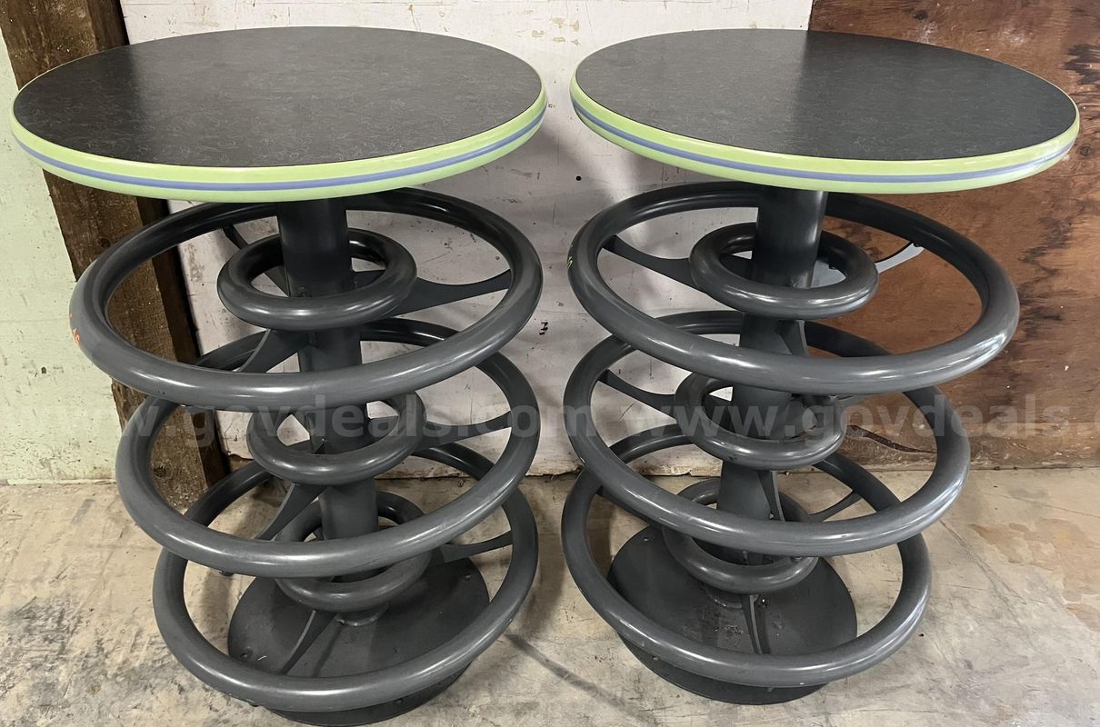 Lot of 2 Circular Bowling Ball Racks