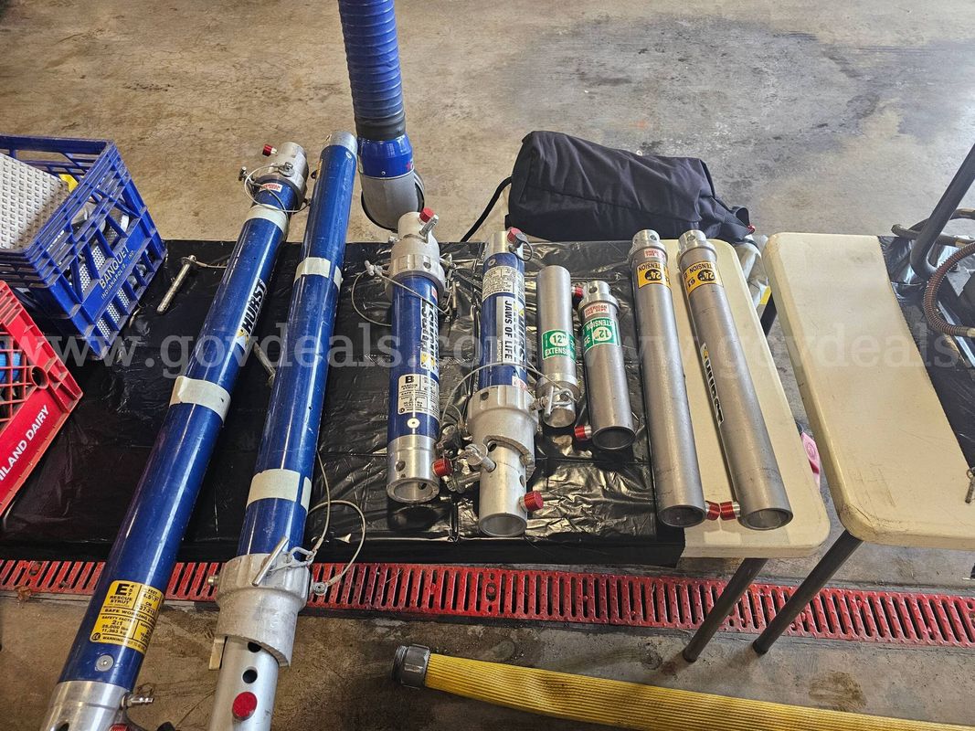 Hurst Pump, Spreaders, Cutters, Rams, Reel, Air Struts, and Rams
