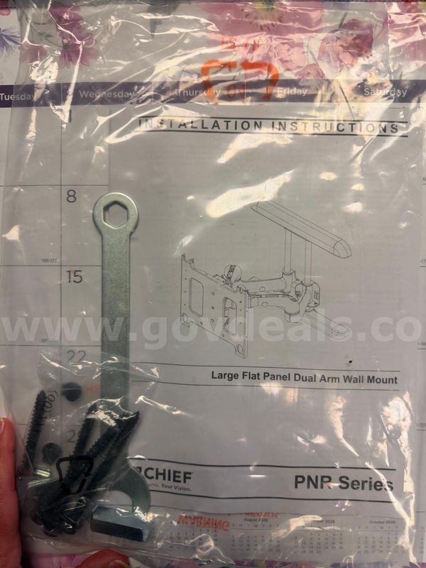 Large Flat Panel Dual Arm Wall Mount