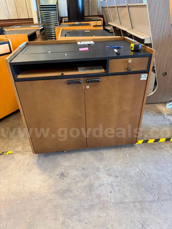 Instructors Lectern and AV Equipment -B Asset 24256