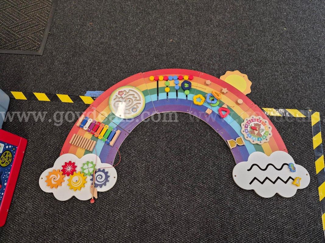 Interactive Wall Mounted Rainbow Toy