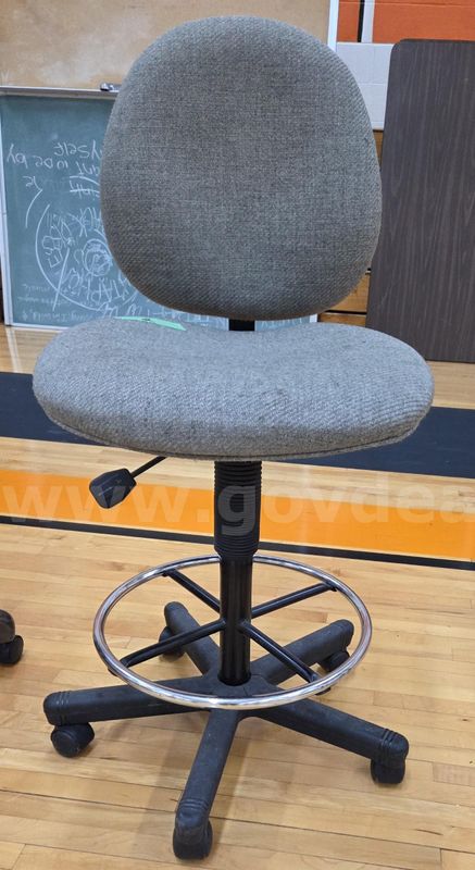 Office Chair Gray on Wheels