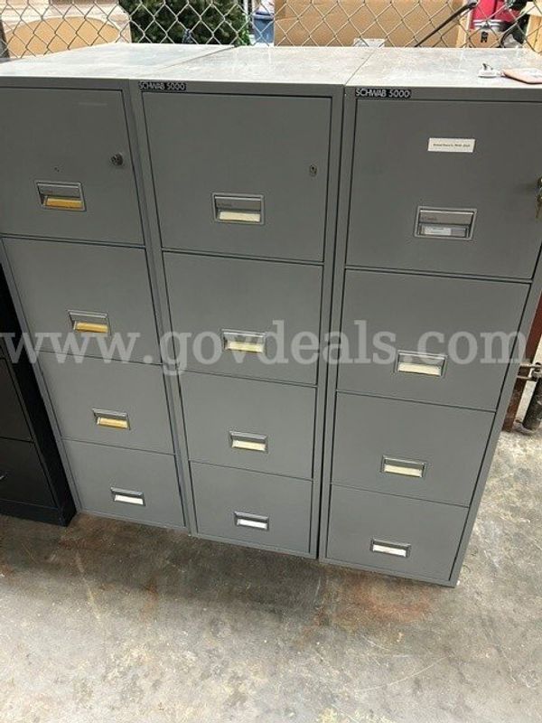 Lot of Schwab 5000 filing cabinets