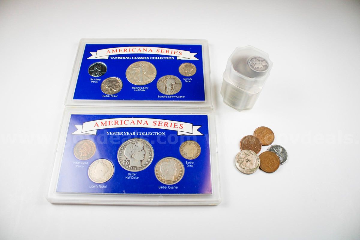 U.S. Coin Silver, Lincoln Cents, and Foreign Coins