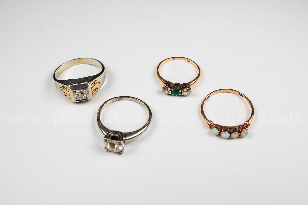 Ladies Diamond and Gemstone Estate Ring Lot