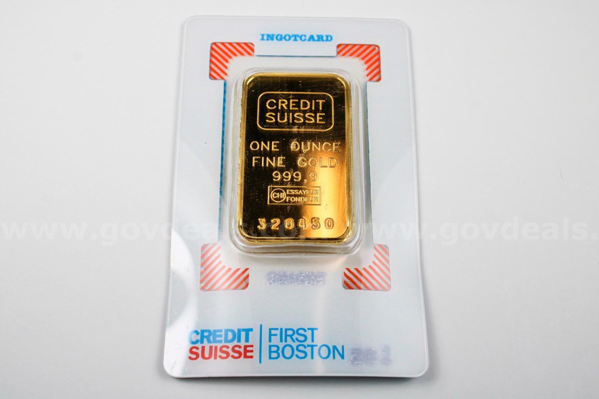 Credit Suisse One Ounce Gold 999.9 Fine Bar