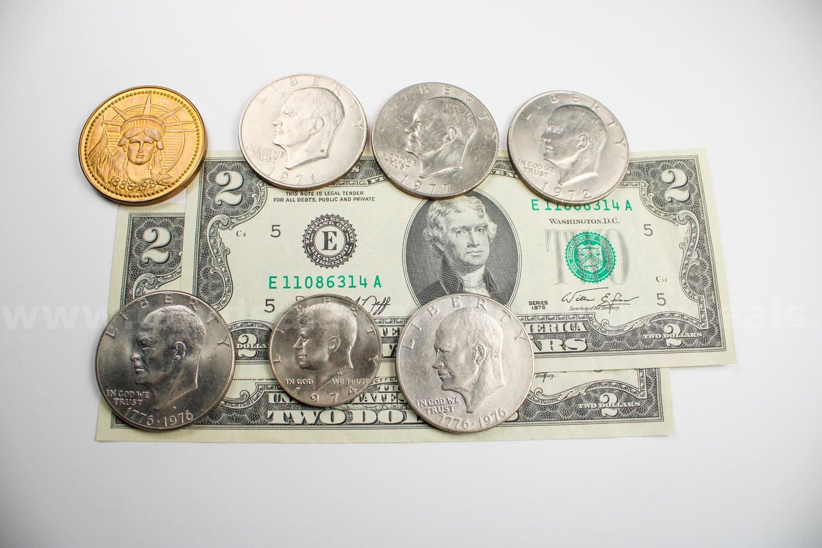 U.S. Coin & Currency Lot with Medal