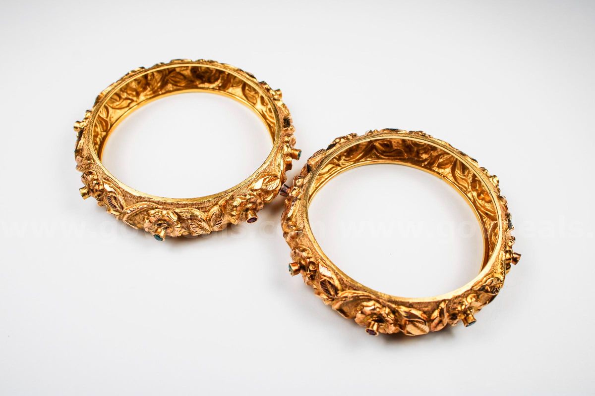 Matching Solid 18kt Gold Bangle Bracelets
