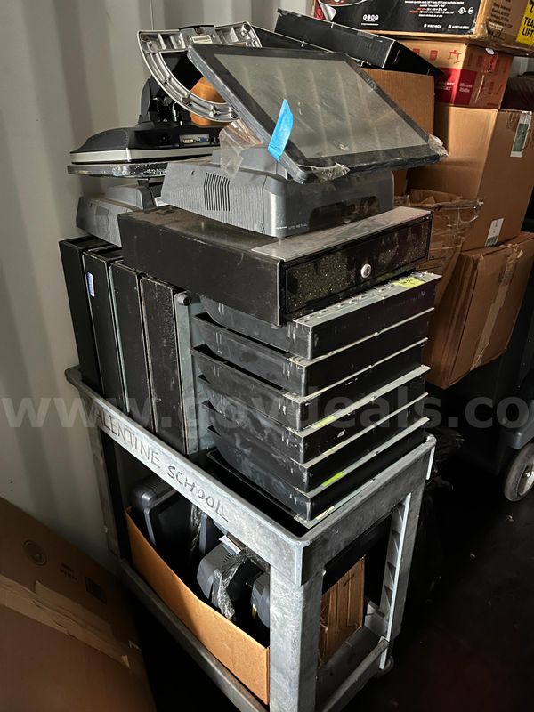 Lot of Digital Cash Registers with Monitors