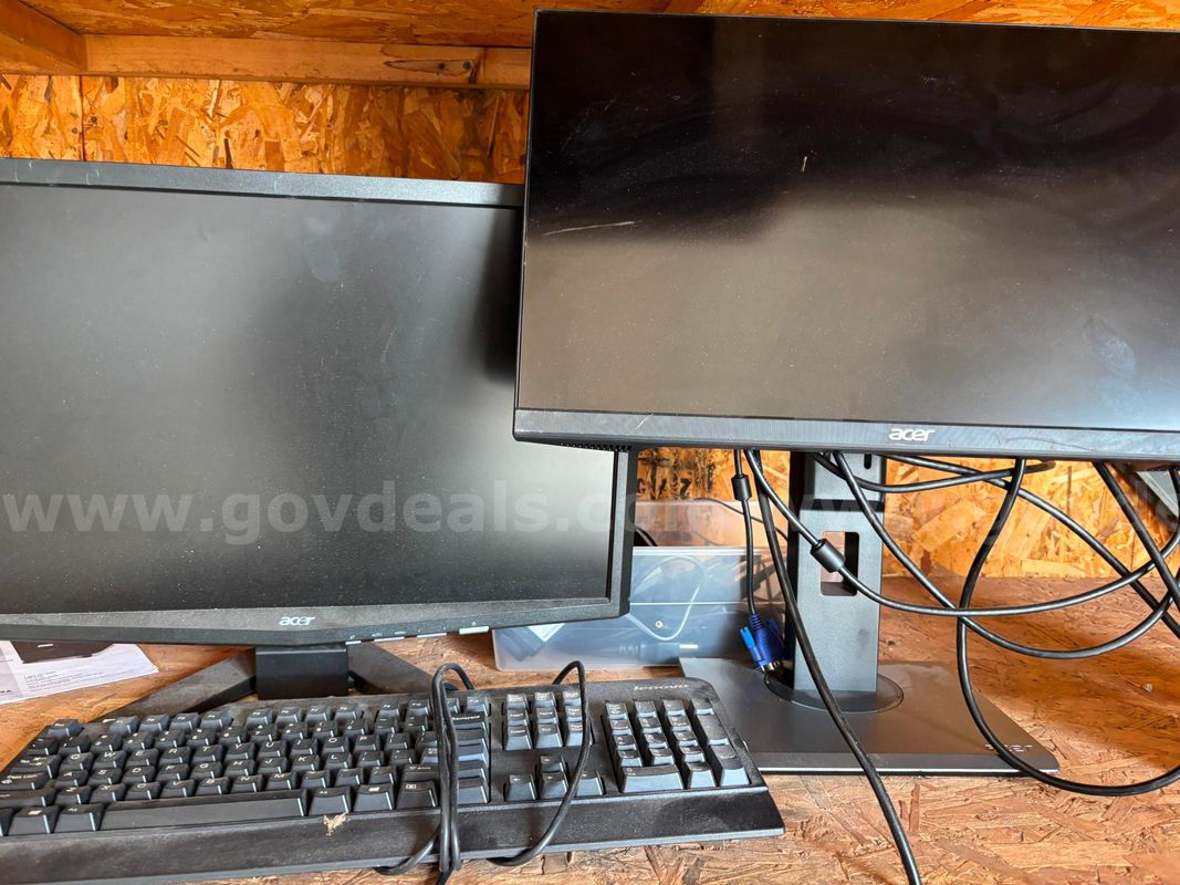Computer Monitors and Keyboard