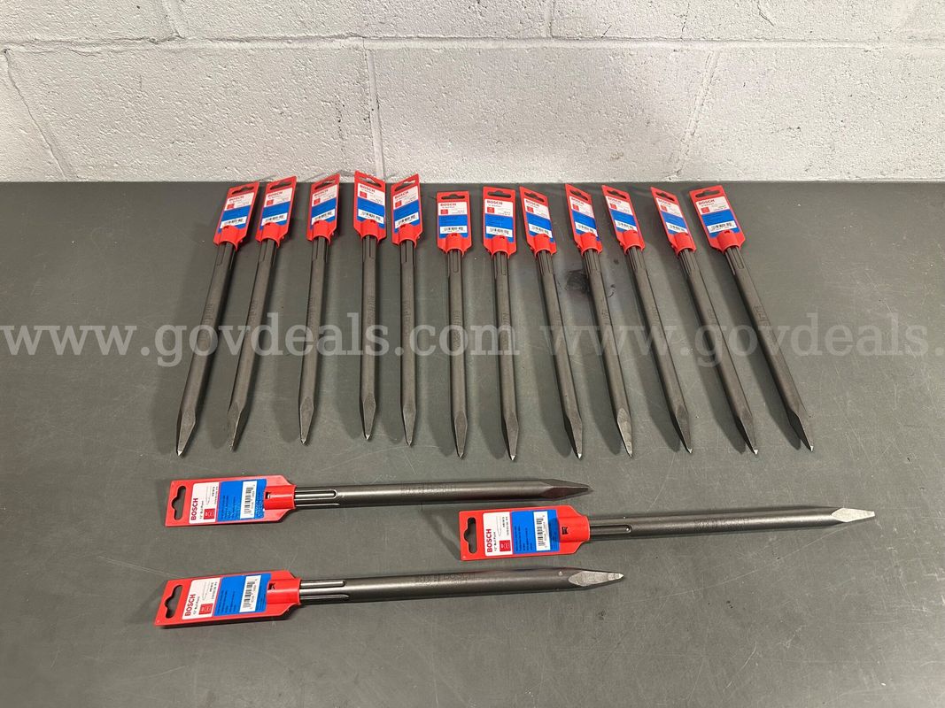 Lot of 15 Brand New Bosch 12" SDS Max Bull Point Hammer Bits-WILL SHIP